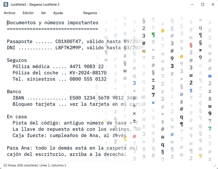 Steganos LockNote 2 — cifrado seguro