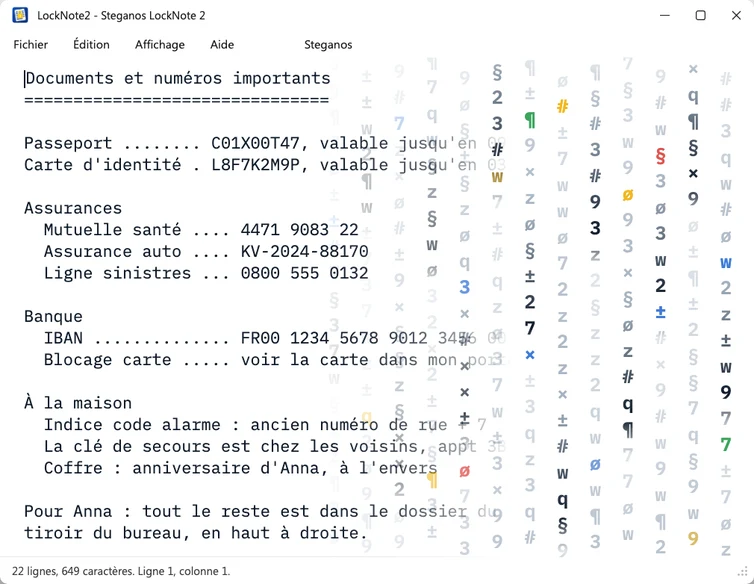 Steganos LockNote 2 – cryptage sécurisé