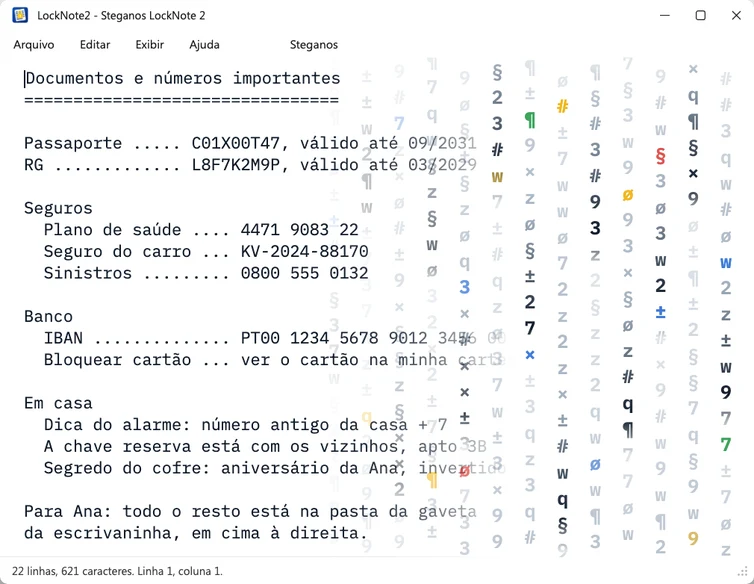 Steganos LockNote 2 – criptografia segura
