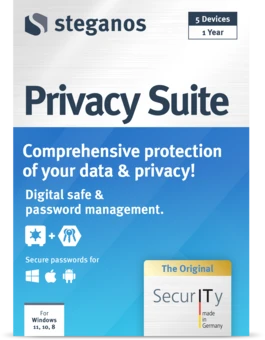 Συσκευασία του Steganos Privacy Suite — μπροστινή όψη